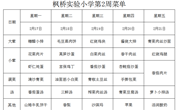 枫桥实验小学一周菜单2025.2.17~2.21日